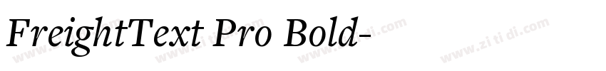 FreightText Pro Bold字体转换